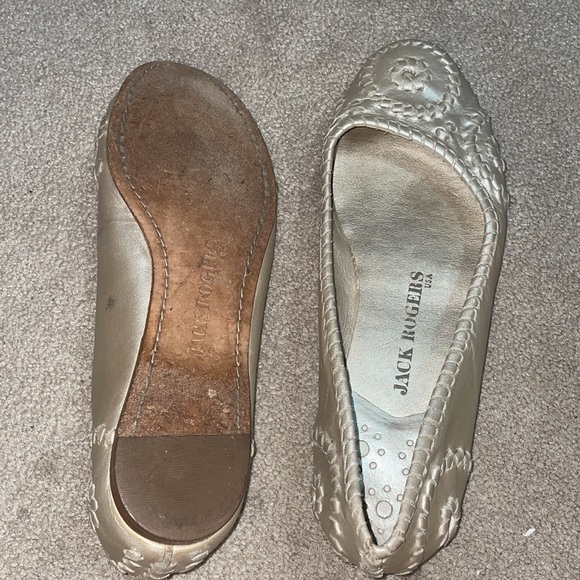 Jack Rogers platinum Flats - Picture 4 of 4
